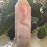 Pink Stripe Agate Tower